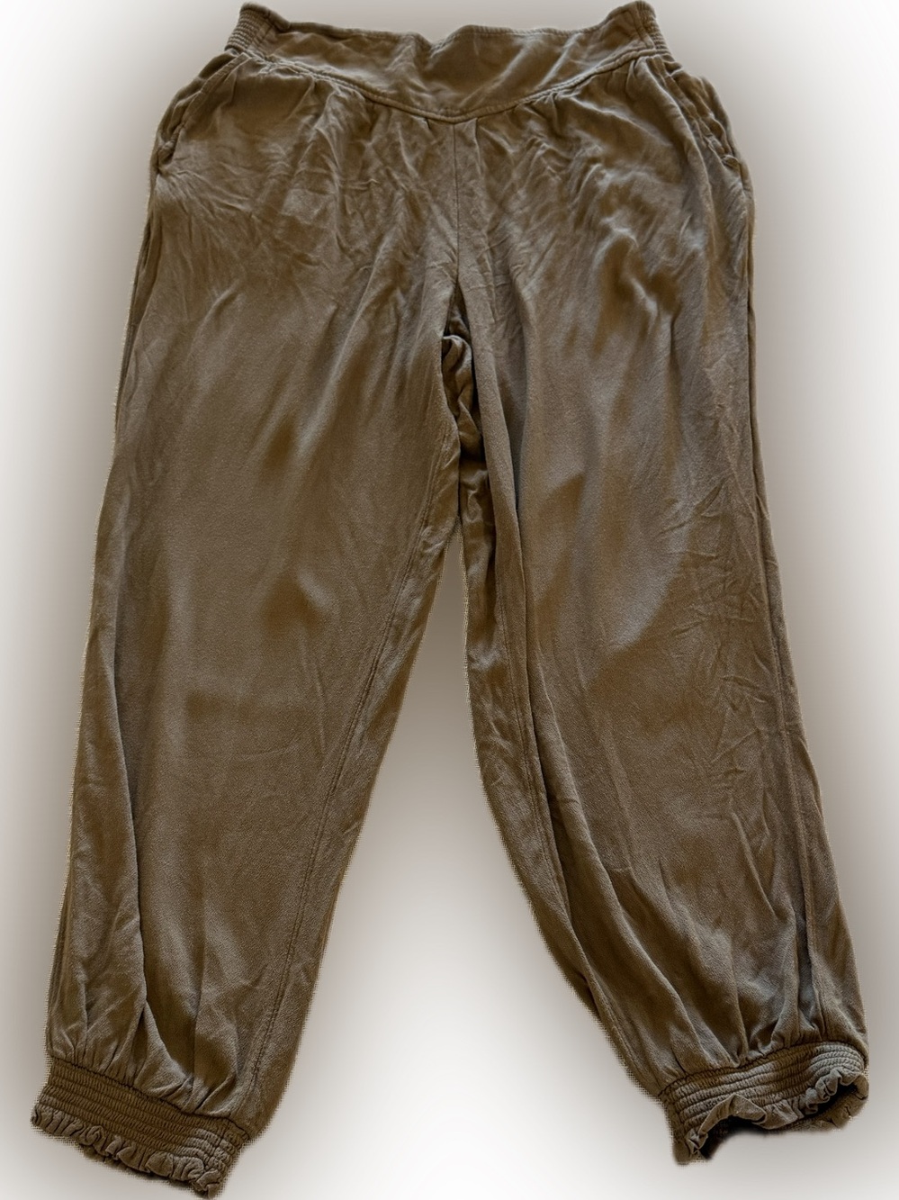 Vintage Indie US Olive Brown Lounge Jogger Pants Women’s Large Y2K